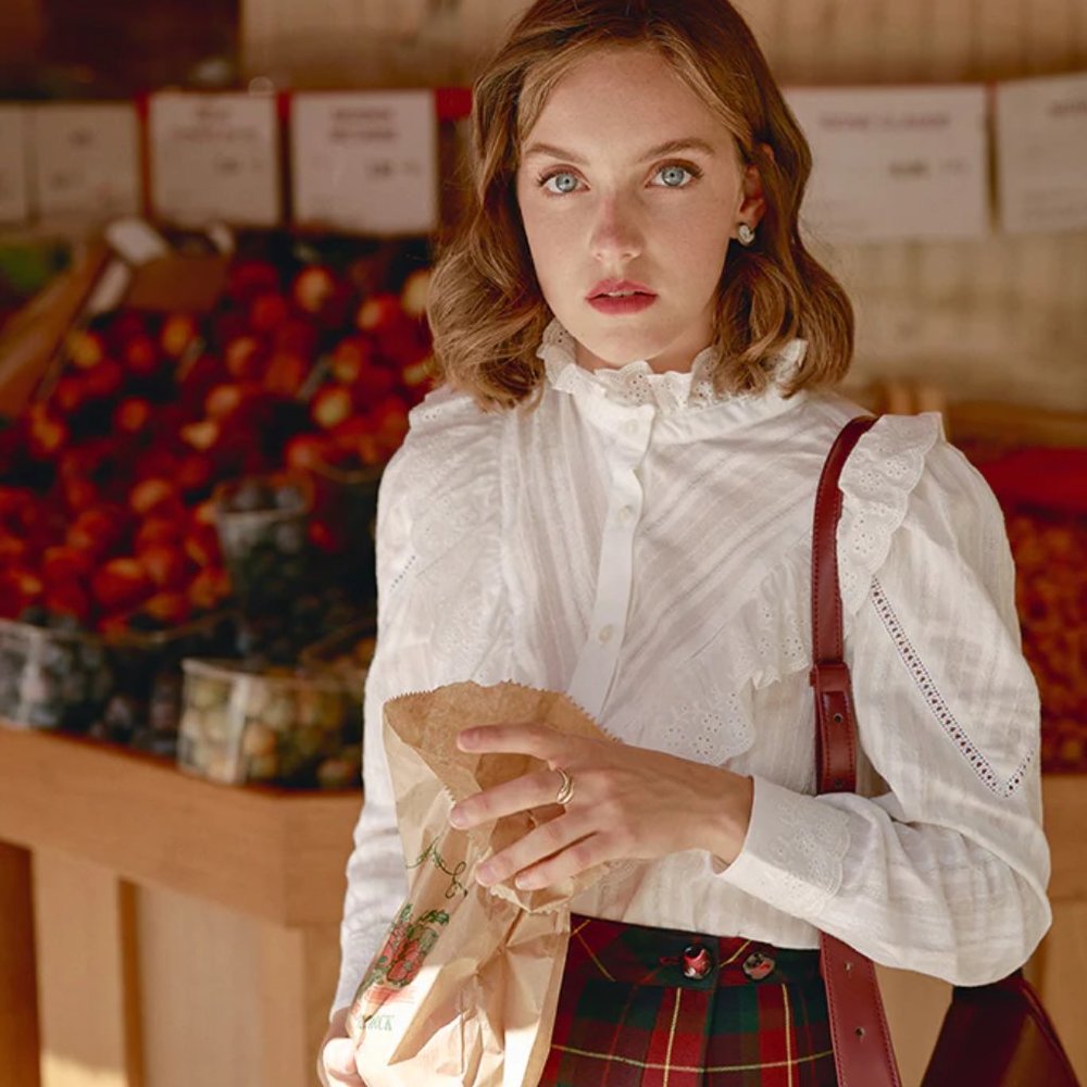 Miss Patina Batiste Prairie Blouse